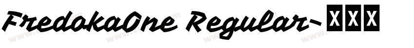 FredokaOne Regular字体转换